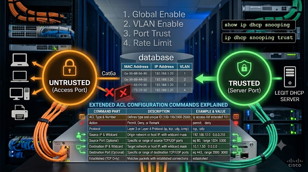 Extended ACL Configuration Commands Explained